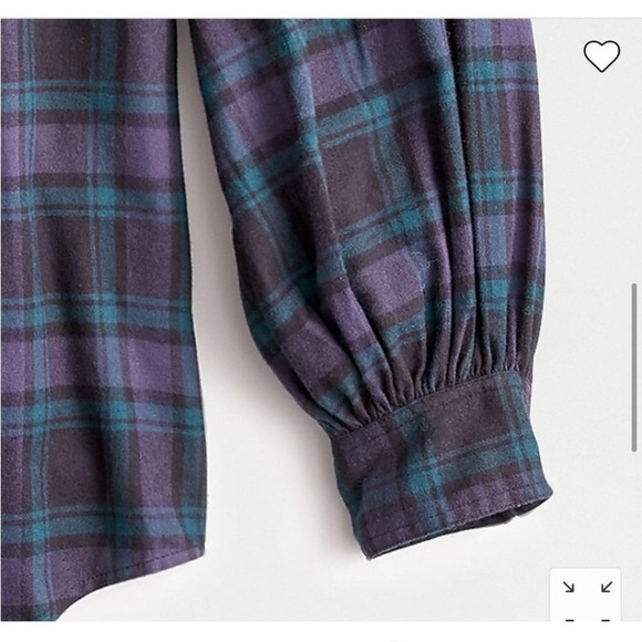 Jcrew plaid flannel blouse - Picture 4 of 9